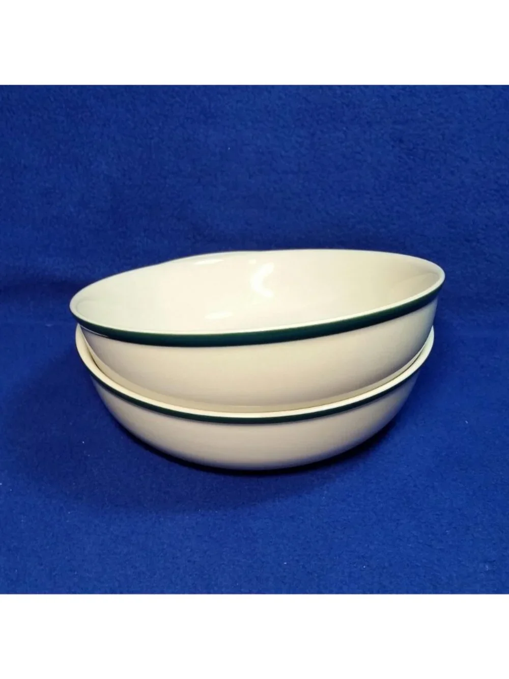 Casuals Apple Soup Bowls China Pearl Apples and Pink Blossoms Set of 2 / Country